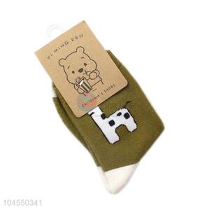 Wholesale promotional custom printed children cotton socks