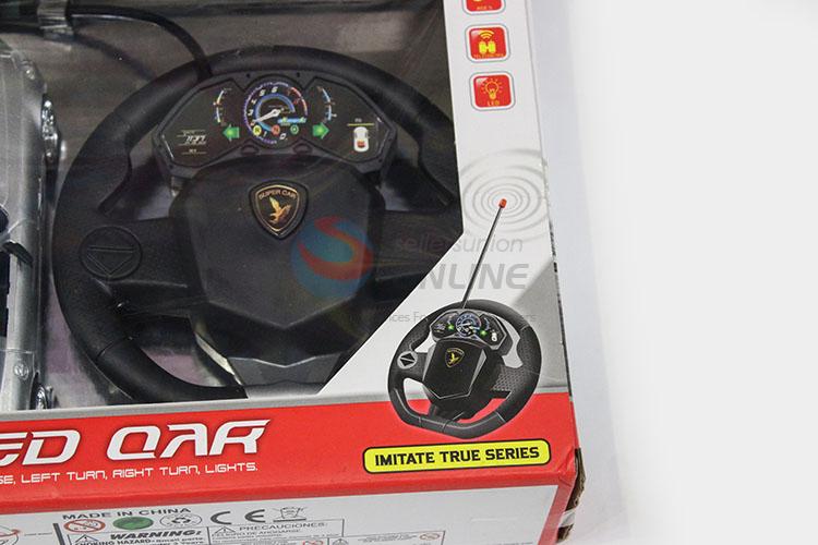 Top Selling Suspension Steering Wheel 1:24 Four-channel LED Car Remote Control Car Toy Car