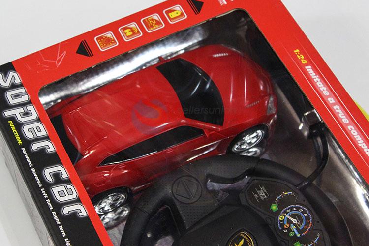 Hot Selling Suspension Steering Wheel 1:24 Four-channel LED Car Remote Control Car Toy Car