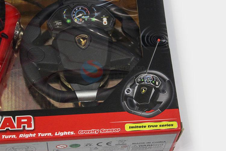 Top Sale Suspension Steering Wheel 1:24 Four-channel LED Car Toy Car With Battery