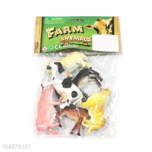 Cute Design Simulation Farm Animal Vinyl Model Set