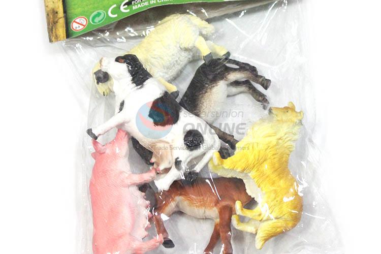 Cute Design Simulation Farm Animal Vinyl Model Set