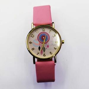 Factory price pu leather wrist watch