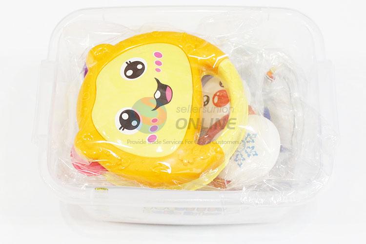 Cute Style Plastic Fun Baby Rattle Toys in Storage Box