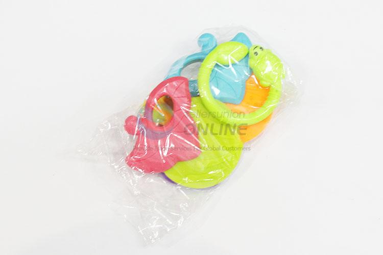 Safe Design Plastic Fun Baby Rattle Toys in Big Feeding-bottle