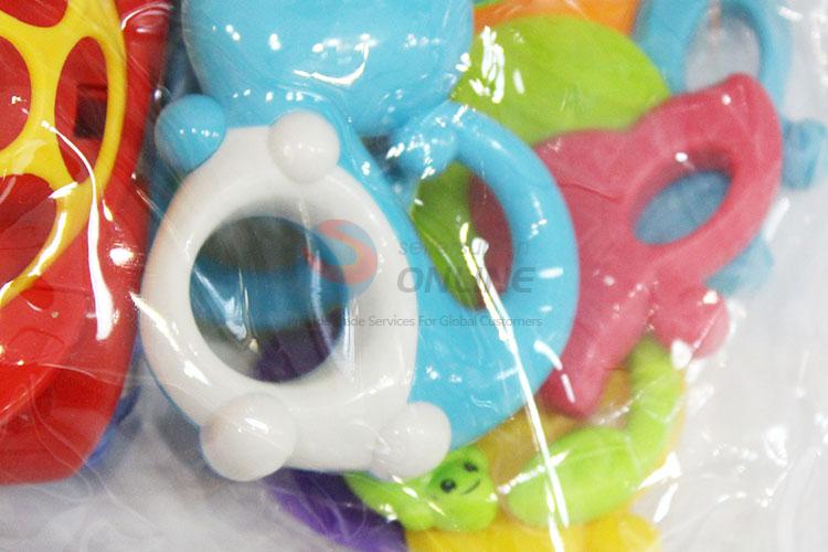 Fashion Colorful Plastic Fun Baby Rattle Toys