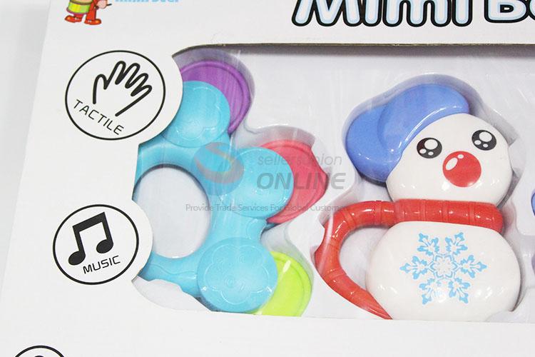 Wholesale Factory Supply Plastic Fun Baby Rattle Toys in Display Box