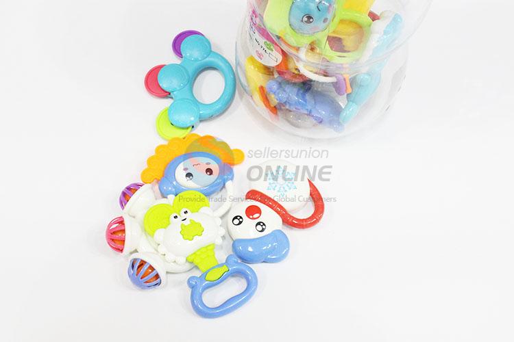 Wholesale Cheap Best Plastic Fun Baby Rattle Toys in Big Feeding-bottle