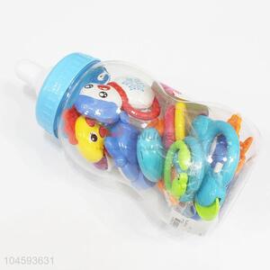 Simple Style Plastic Fun Baby Rattle Toys in Big Feeding-bottle