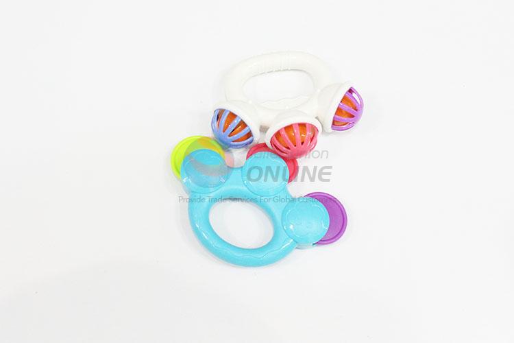 Safe Design Plastic Fun Baby Rattle Toys in Big Feeding-bottle