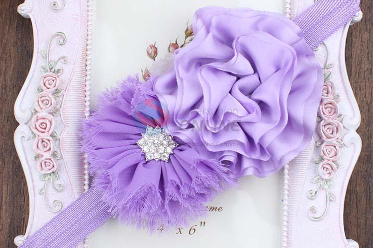 Oem Custom Baby Chiffon Flower Headband With Good Quality