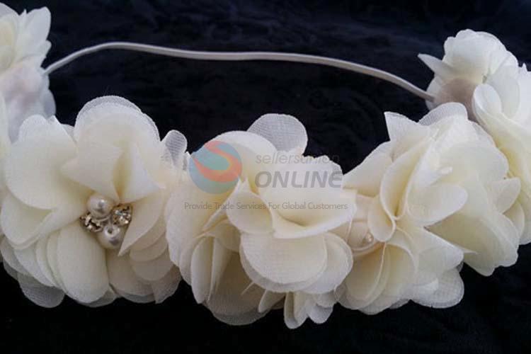 Factory Price Popular Baby Flower Lace Hairband