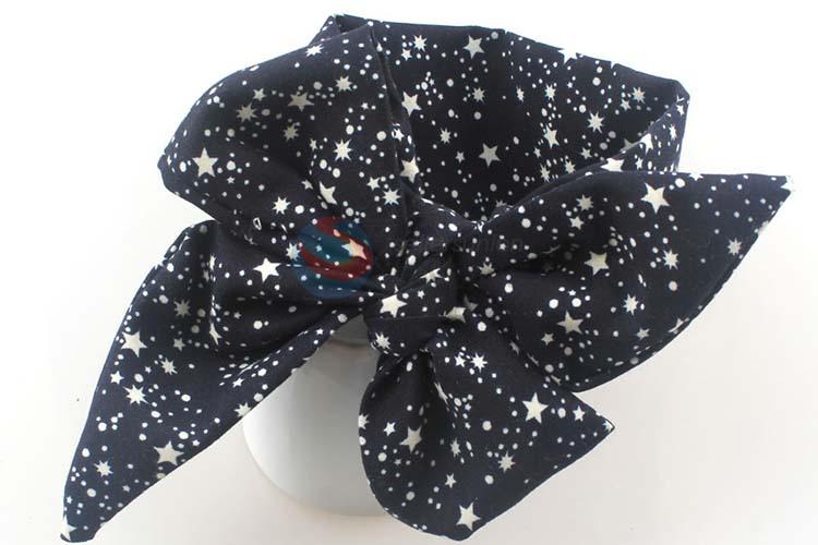 New Design Star Printing Bowknot Headband For Baby