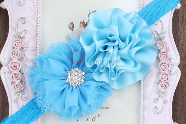 Oem Custom Baby Chiffon Flower Headband With Good Quality