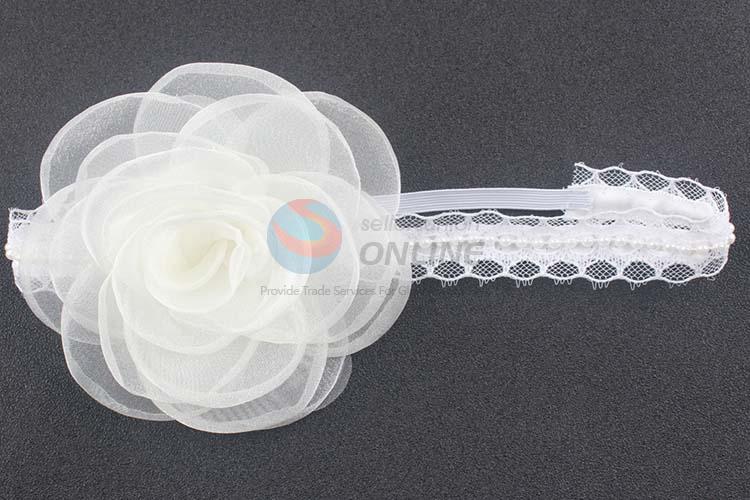 Fashion Style Newborns Lace Hairband Pearl Ornaments