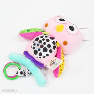 Animal Plush Baby Rattle Owl Teether