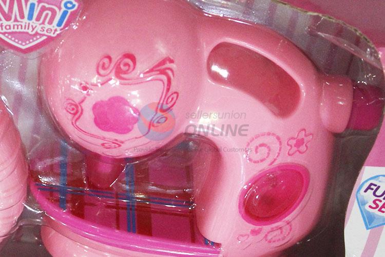 Pretty Cute Mini Plastic Iron/ Sewing Machine Household Appliances Toys with Light and Music