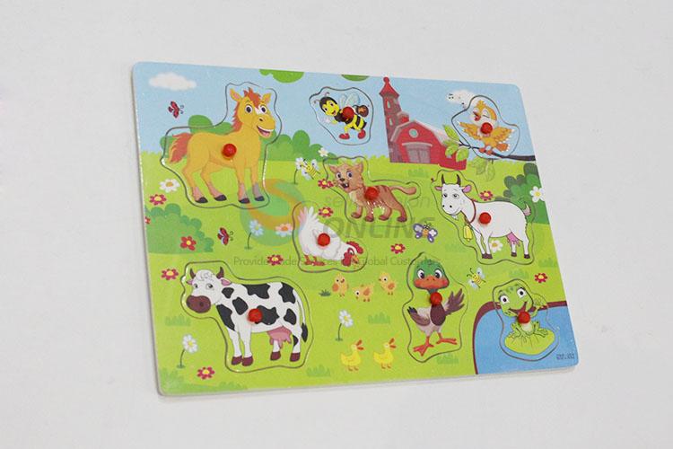 Direct Price Wooden Farm Animals Puzzles Set