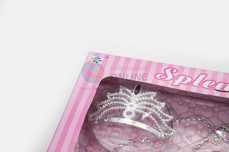 Chinese Factory Fashion Jewelry Doll Accessories Princess Crown for Kids Toys