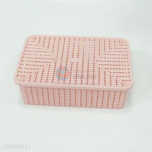 Direct factory utility convenient storage basket with lid