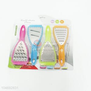 Useful high sales colorful 4pcs vegetable peeler set