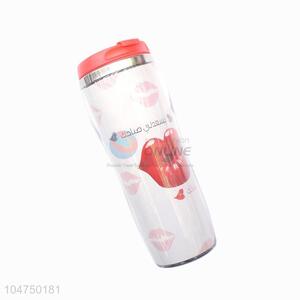 Wholesale lip printed stainless water bottle drinking bottle