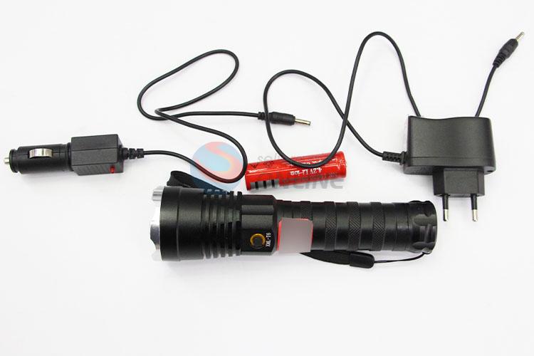 Promotional Custom Waterproof Flashlight with XPE Lamp Bulb and 18650 Battery