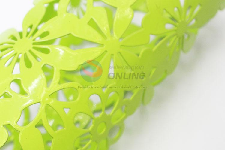 Hot-Selling Green Color Hollowed-out Cup Holder