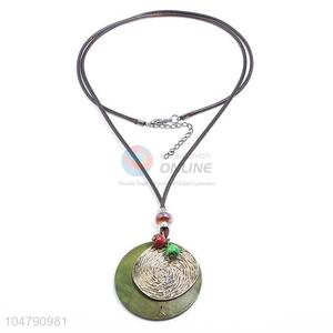 New arrival vintage alloy pendant wooden necklaces