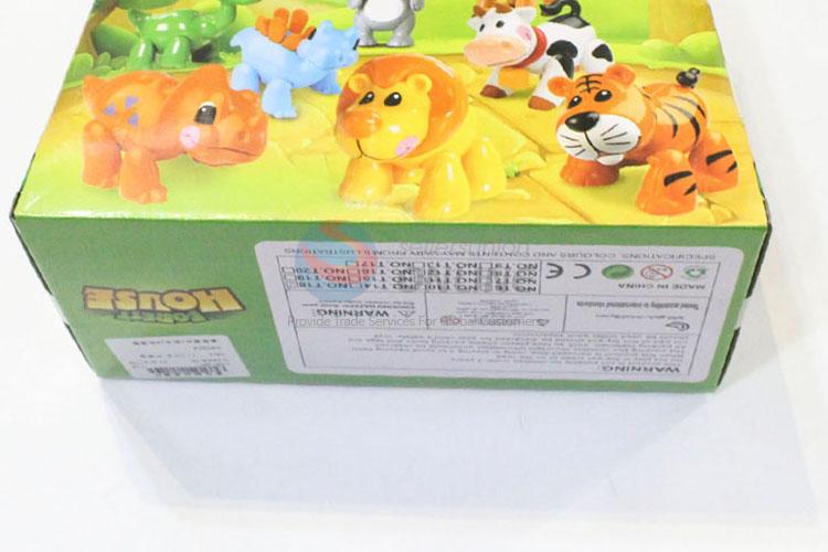 Delicate Design Plastic Cartoon Forset Animal Set Kids Toy