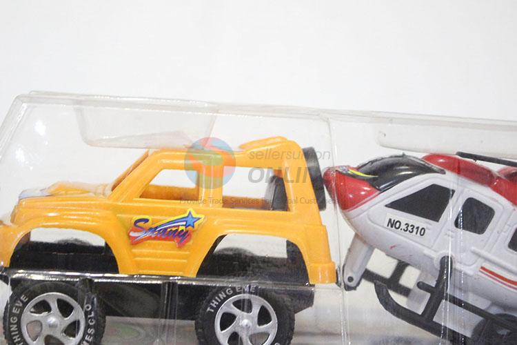 Factory Promotional Kids Toy Pull Back Jeep Car and Plane