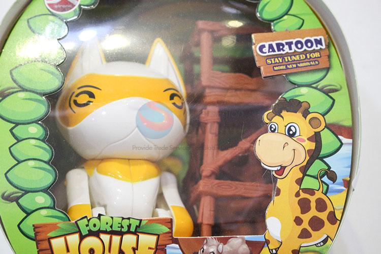 Wholesale Cheap Plastic Cartoon Forset Animal Set Kids Toy