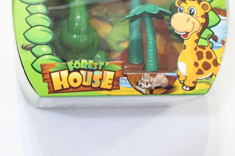 Direct Price Plastic Cartoon Forset Animal Set Kids Toy