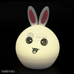 Cartoon Rabbit Shaped Silicone Adjustable Colorful LED Desktop Light