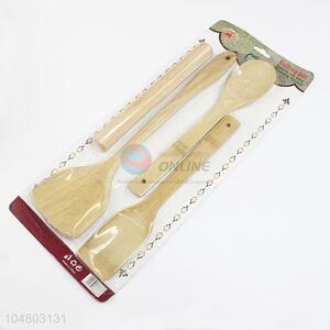 4Pcs/Set Good Quality Drinking Kitchen Tools Wooden Cooking Tools