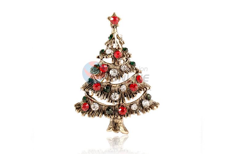 High quality Christams tree shape alloy brooch