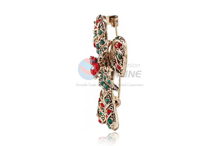 Most popular Christams truncheon shape alloy brooch