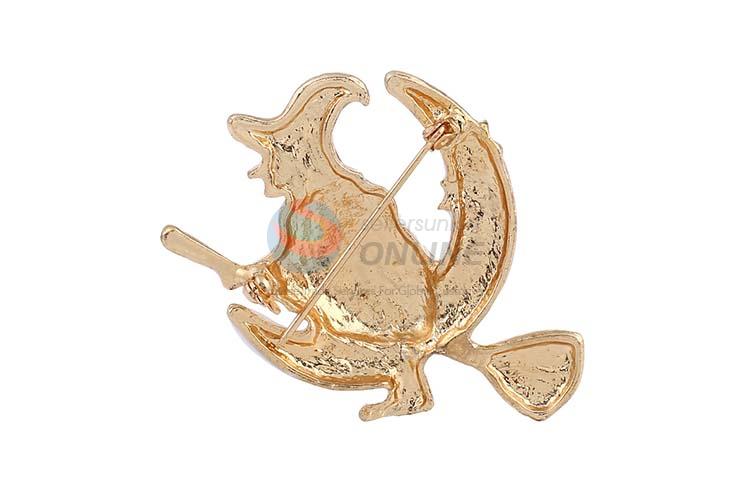 Most popular wholesale witch shape alloy brooch