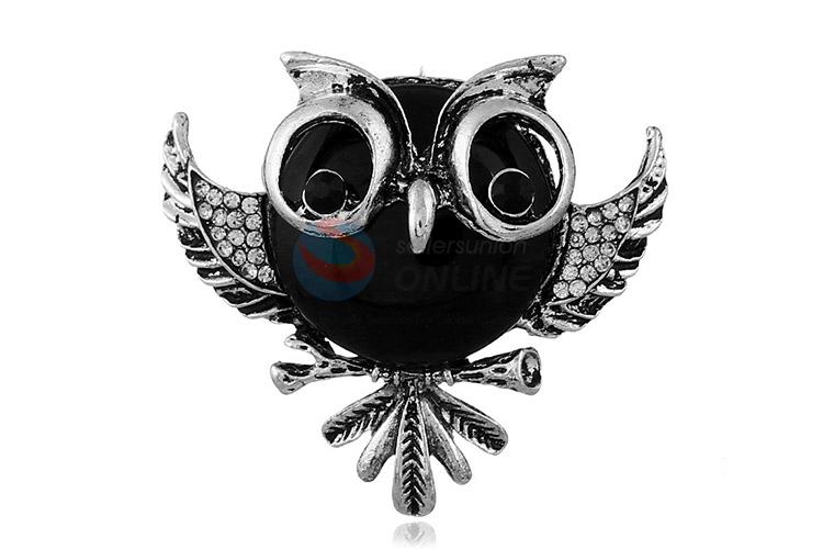 Super quality owl shape alloy brooch