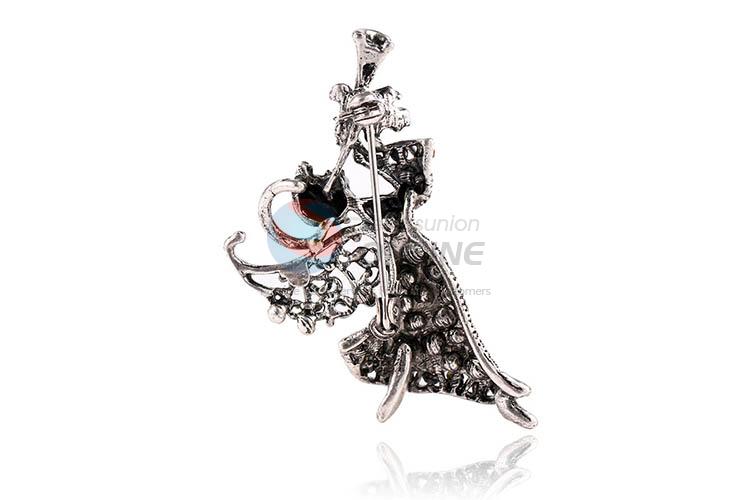 Competitive price fashion diamond alloy brooch