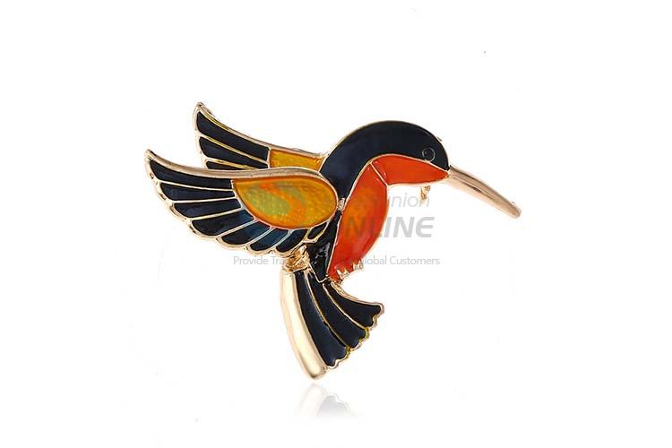 Competitive price bird shape enamel alloy brooch