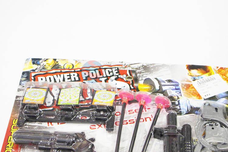 Top Quanlity Kids Outdoor Plastic Police Role Playsets Kit Toy Police Equipment