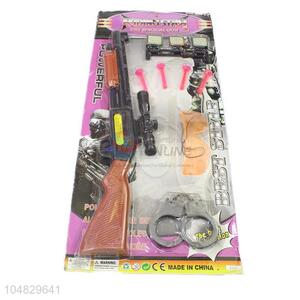 High Quality Police Toy Set Soft Bullet Guns