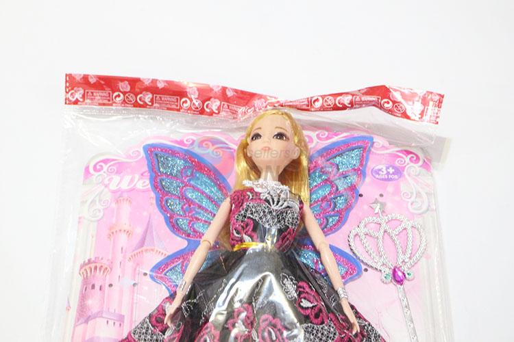 Popular Wholesale Cartoon 11 Cun Wedding Dress Dolls with Wings and Bag