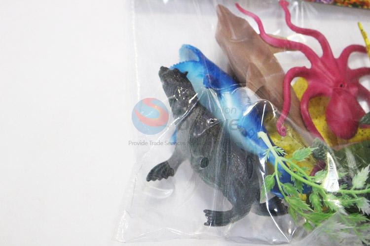 Factory sales plastic sea animals 6pcs