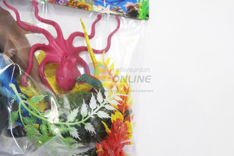 Factory sales plastic sea animals 6pcs