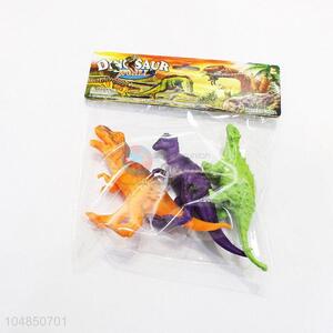 Cheap high quality plastic dinosaur model toy 3pcs