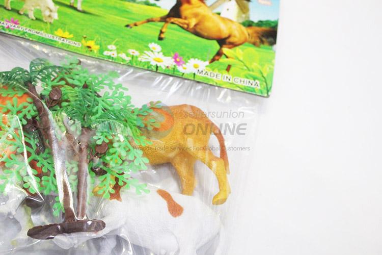 Direct factory plastic farm animals 4pcs