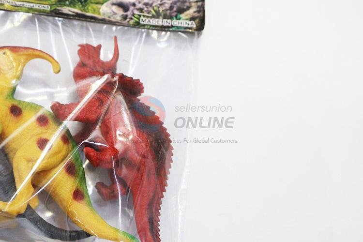 New arrival plastic dinosaur model toy 3pcs