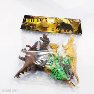 Top manufacturer plastic dinosaur model toy 4pcs